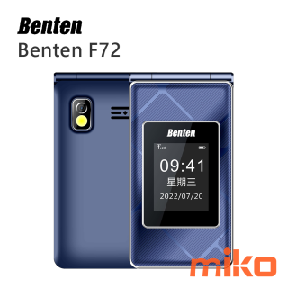 Benten F72 新版雙螢幕4G折疊手機 藍